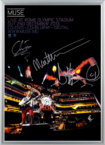 Muse - Live In Rome Signed Music Print